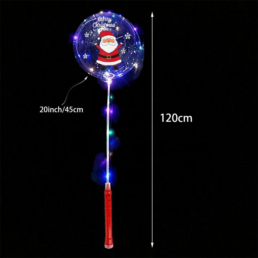 LED Christmas Santa Balloons