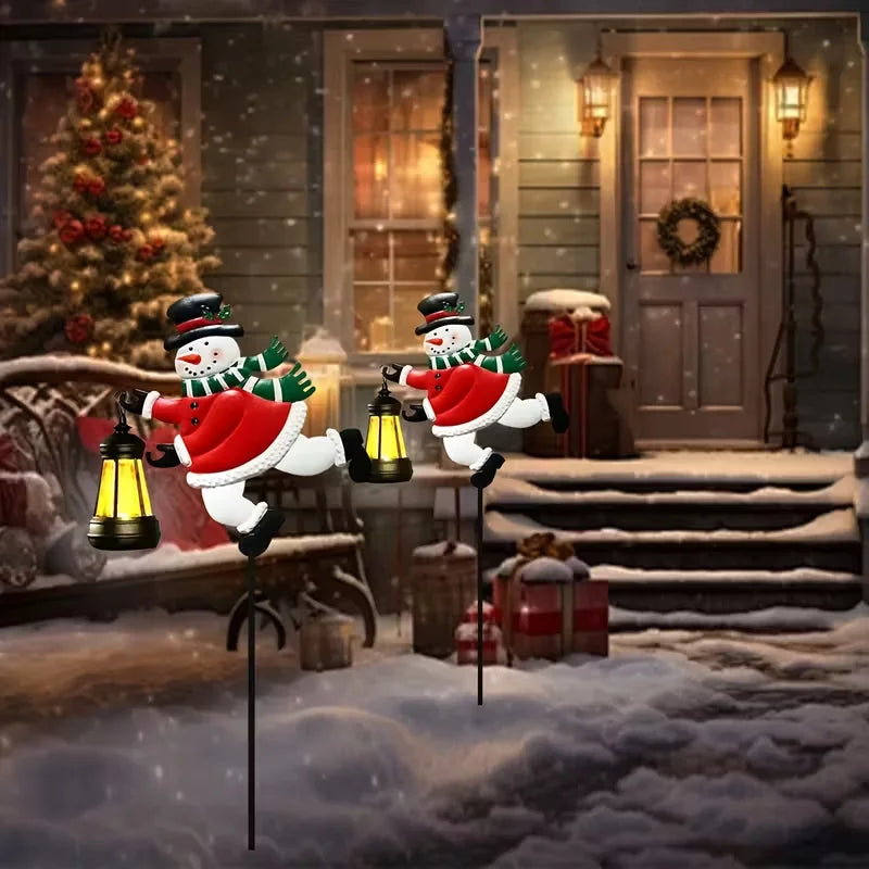 Solar Snowman Lanterns