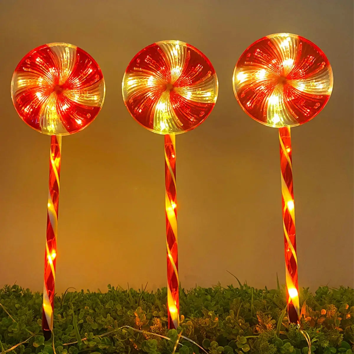 Solar Lollipop Lights