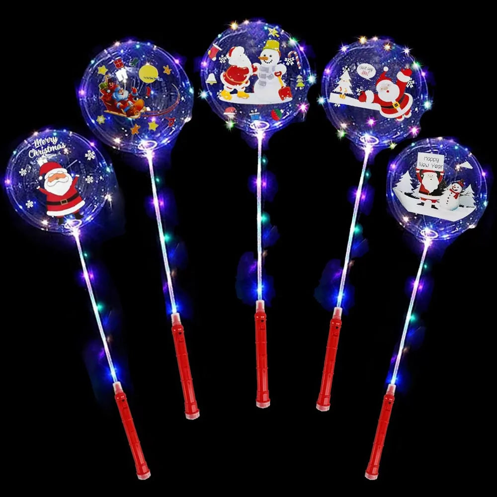 LED Christmas Santa Balloons