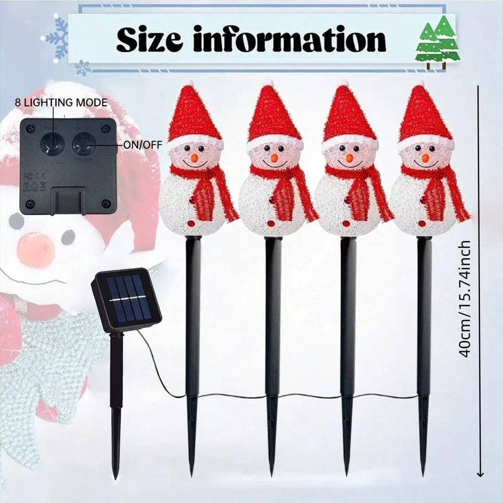 Solar Snowman Decoration