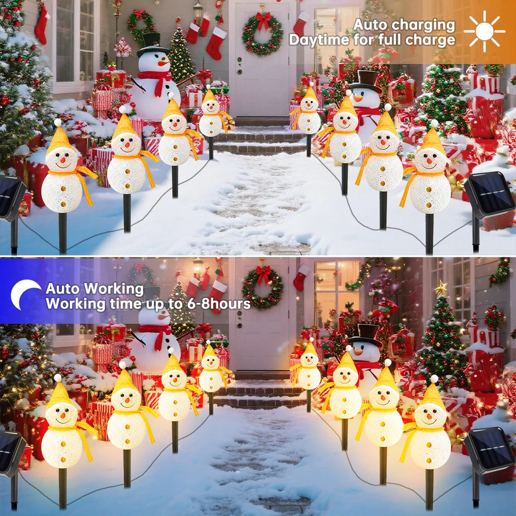 Solar Snowman Decoration