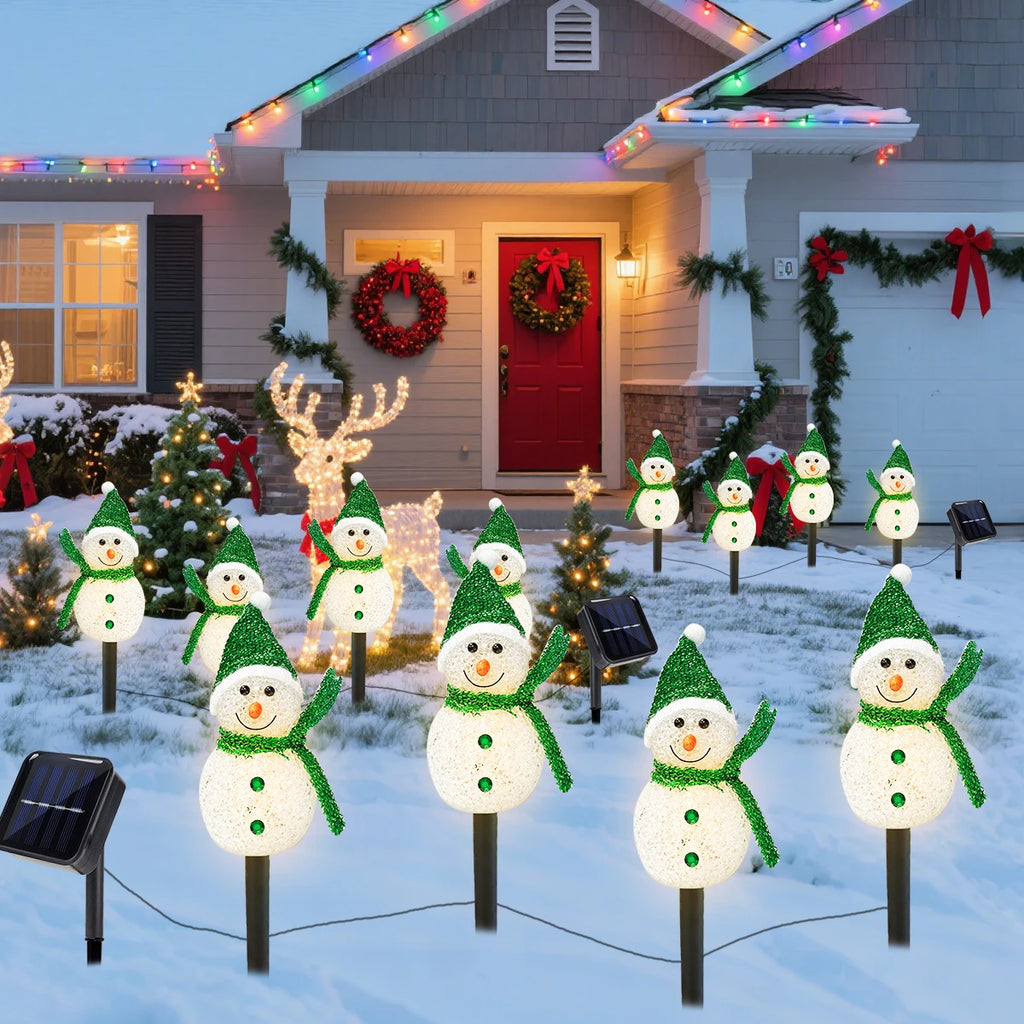 Solar Snowman Decoration