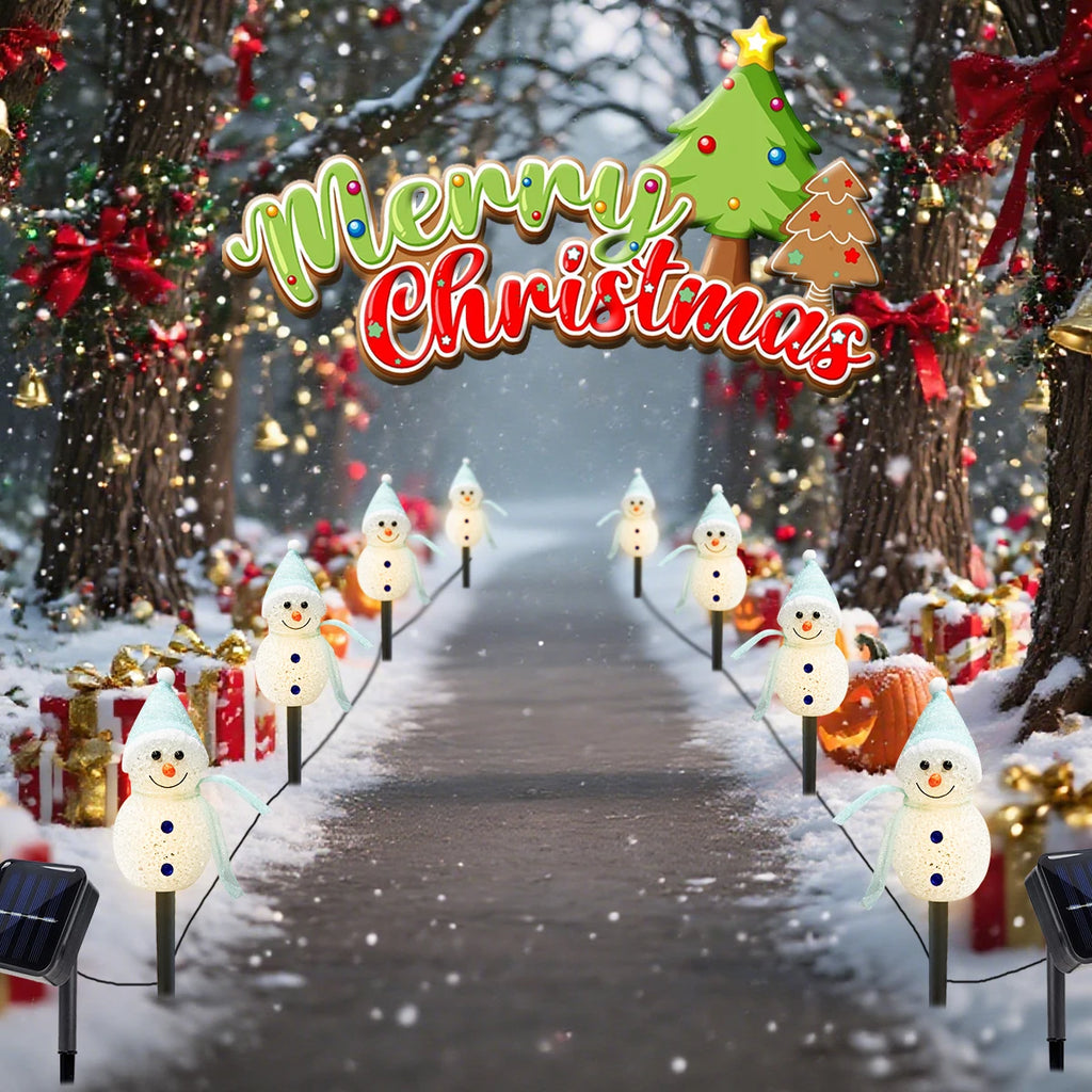 Solar Snowman Decoration