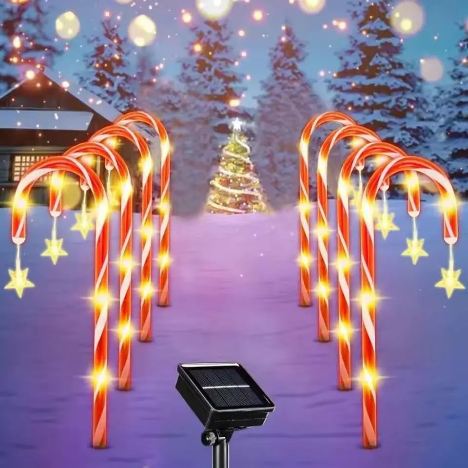Solar Cane Stick Lights