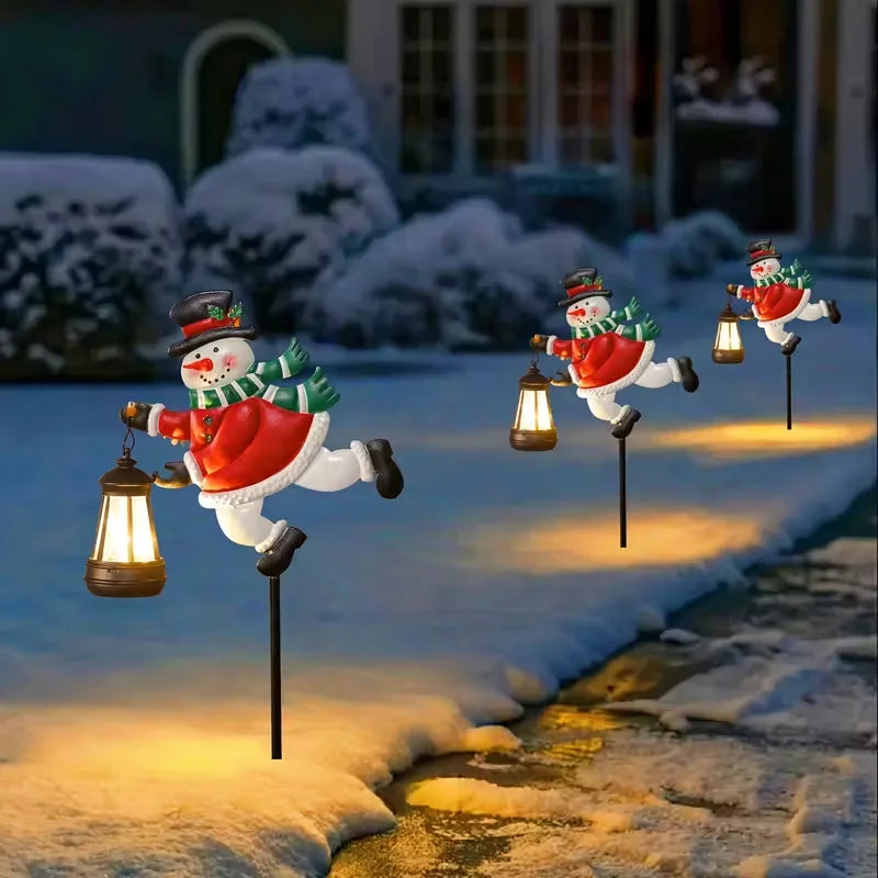 Solar Snowman Lanterns