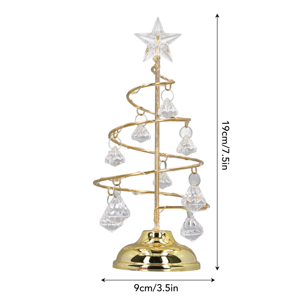 Crystal Christmas Tree Lamp