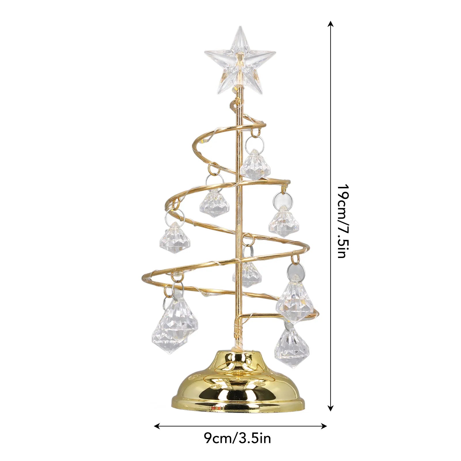 Crystal Christmas Tree Lamp
