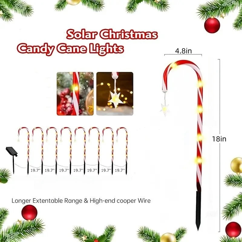 Solar Cane Stick Lights