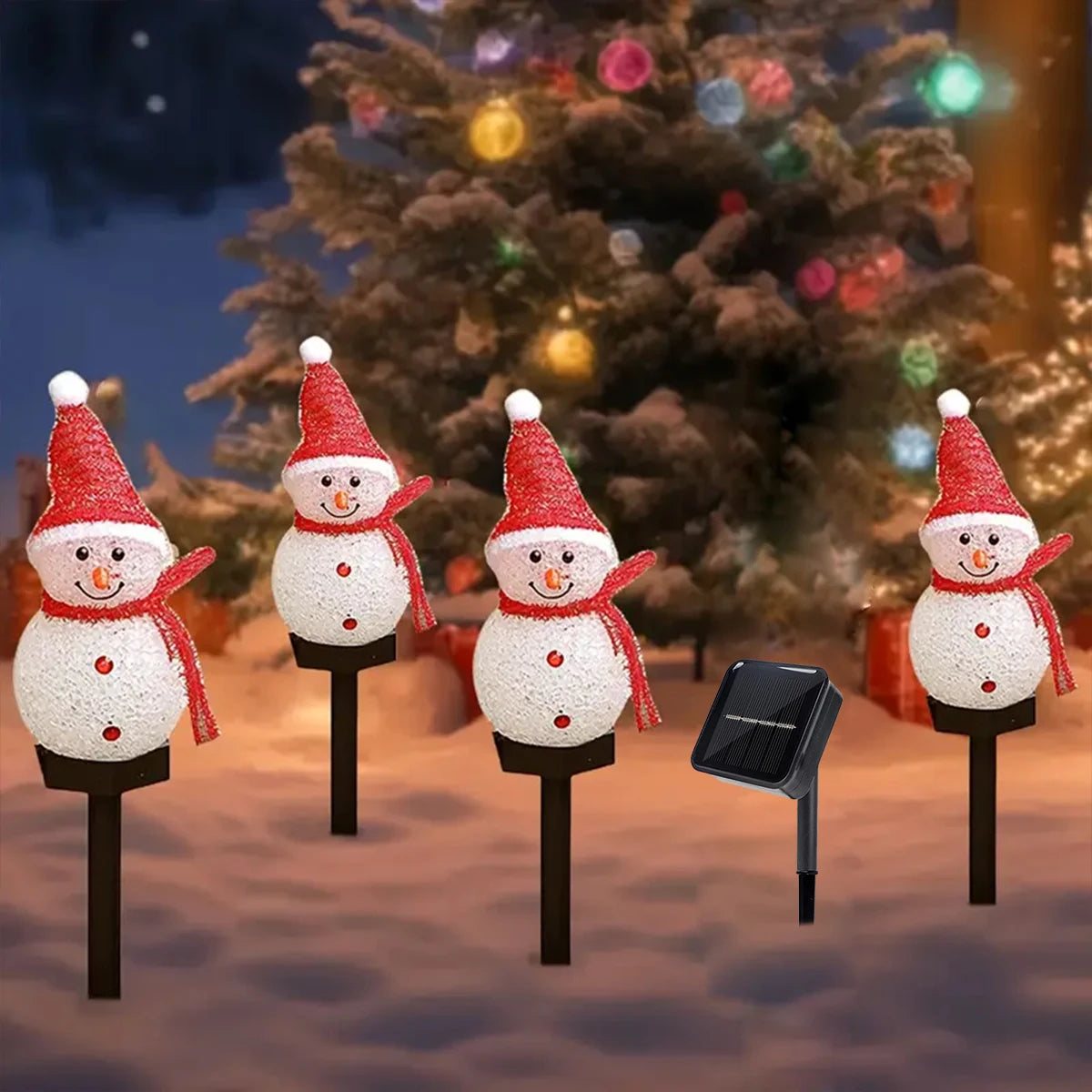 Solar Snowman Decoration