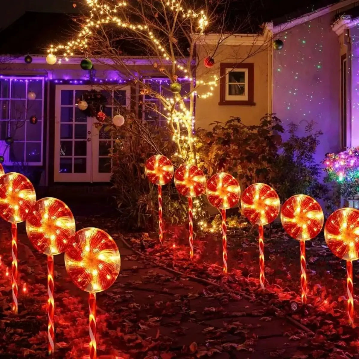 Solar Lollipop Lights